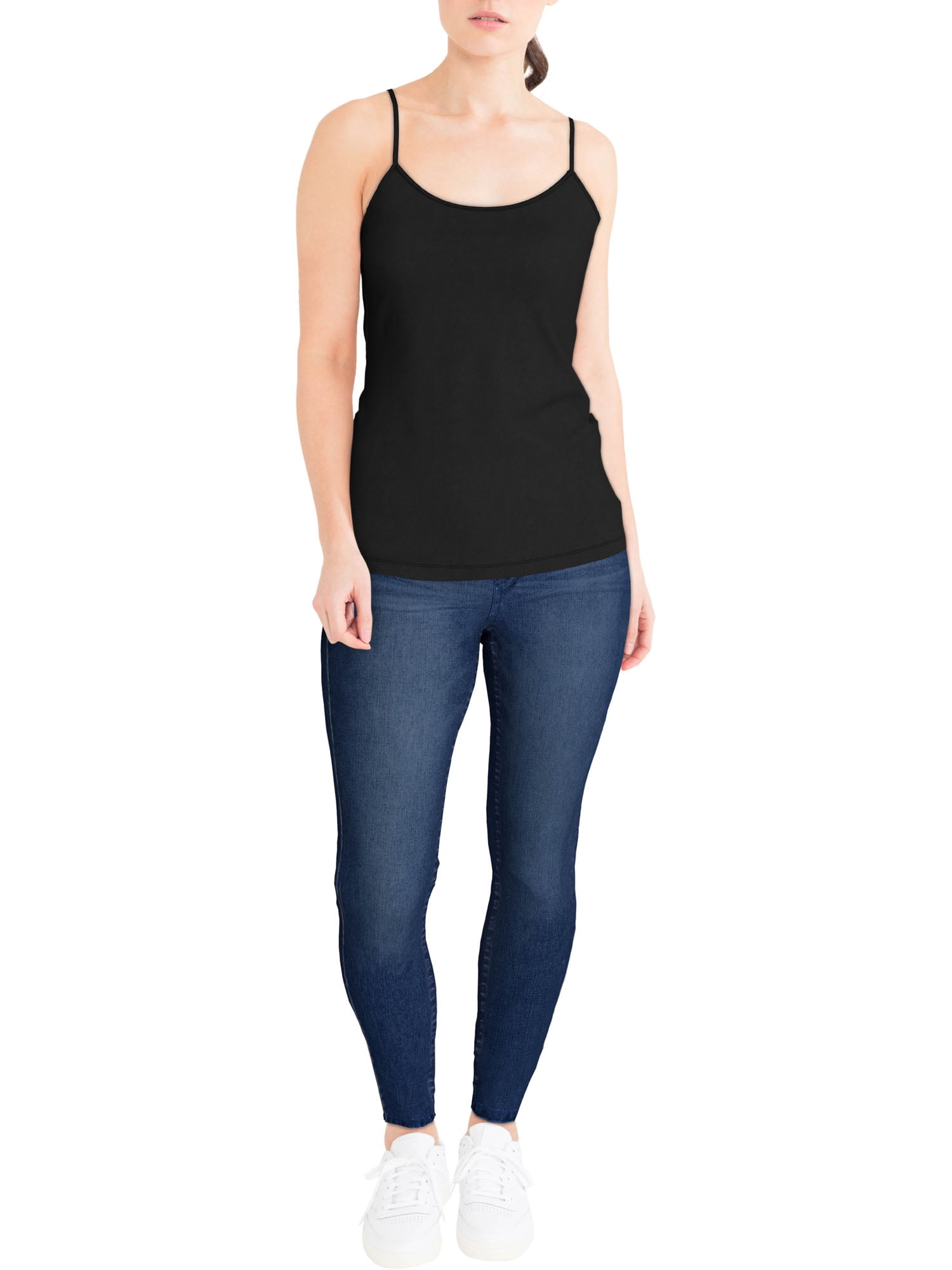 Time and Tru Women's Cami Tank Top, 3-Pack
