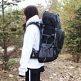 thumbnail image 2 of Sac à Dos de Randonnée Imperméable 60 L Camping Alpinisme Cyclisme Sac à Dos Sac de Sport Extérieur avec Housse de Pluie, 2 of 8