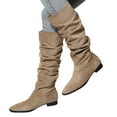 thumbnail image 3 of Guttear Women's Knee High Boots Tall Slouch Boots with Inside Zipper, 3 of 9