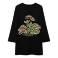 thumbnail image 3 of Venus Fly Trap Tshirt Carnivorous Plant Loose Dress Evening Dress Summer Dresses for Women Luxury Dress Long Sleeved Dress, 3 of 4