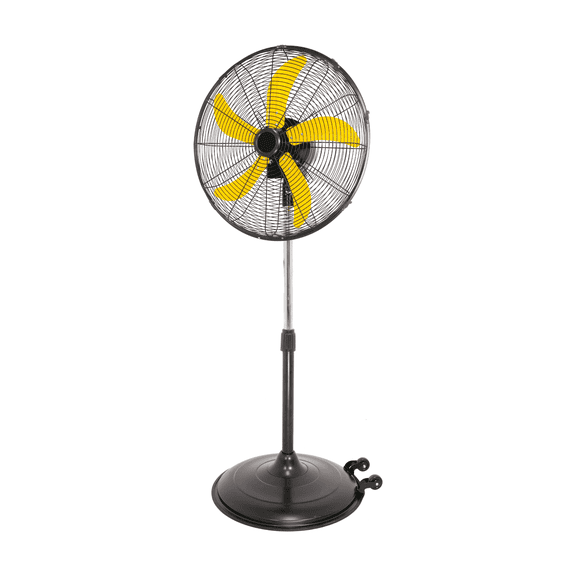 High-Velocity Oscillating Metal Stand Fan w/ 3-Speed Setting