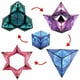thumbnail image 2 of Bloques de construcción magnéticos geométricos tridimensionales variables, juguete de descompresión magnético intercambiable, ideal para regalar o regalar a tus amigos (rojo fuego), 2 of 5