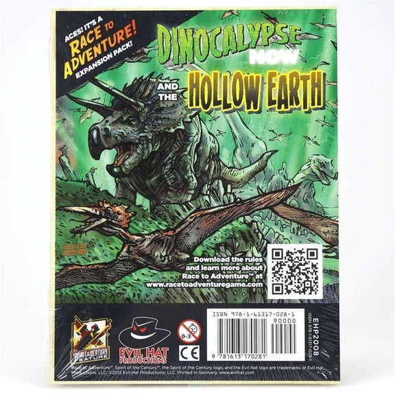 Evil Hat Productions Race to Adventure! - Dinocalypse Now and the Hollow Earth New