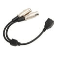 thumbnail image 4 of Câble de Signalisation d'Éclairage de Scène Double XLR 3 Broches Femelle à RJ45 Interface Ferme Câble de Signalisation pour Transmission de Signal Sonore 9.8 Po, 4 of 8