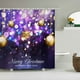 thumbnail image 1 of Cortina de ducha navideña para baño, con estampado digital navideño colorido, impermeable y con ganchos. Decoración navideña para la noche., 1 of 7
