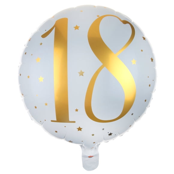 Deluxe Gold Foil Balloon for 18th Birthday - Superior Float Time & Self-Sealing
