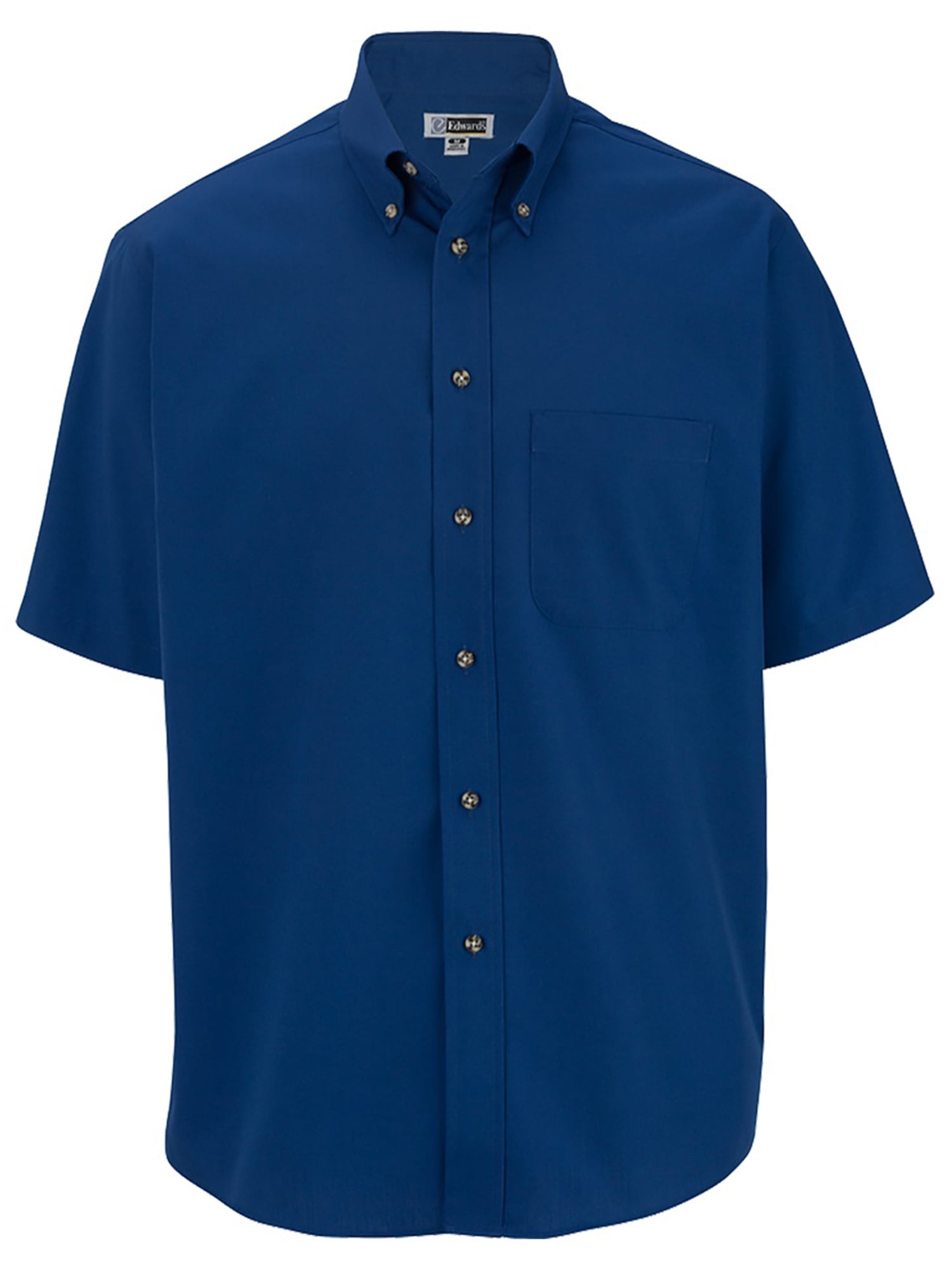 Edwards Garment Men's Big And Tall Button Down Short Sleeve Poplin
