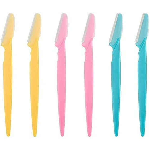 6 Pieces Facial Safety Eyebrow Razor - Exfoliating Dermaplaning Tool for Women and Men