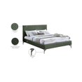 thumbnail image 2 of Meridian Furniture Gallo Green Vegan Leather King Bed, 2 of 9
