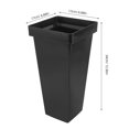 thumbnail image 2 of Raindrops rack Storage Bucket Plastic Black 1Pcs for Entryway, 2 of 8