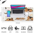 thumbnail image 5 of Long Mouse Pads for Desk,German Shepherd Dogs with Flowers Desk Mats on Top Of Desks, Desk Mouse Pad Extra Large with 3mm Non-Slip Base and Stitched Edge for Gaming,Office,Work,Home 35.4"x15.7", 5 of 6