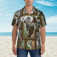 thumbnail image 5 of Koala Men'S 3d Print Casual Button Down Shirts, Novelty Hawaiian Short Sleeves M, 5 of 7