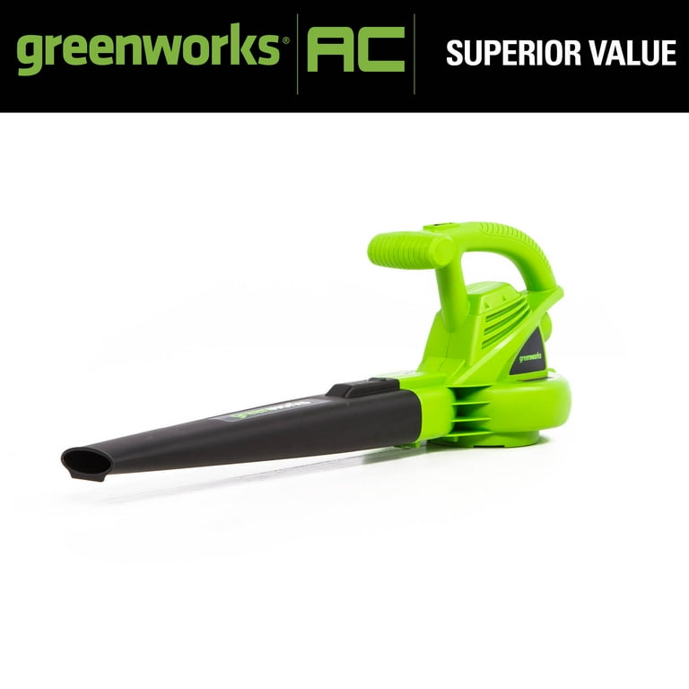 Greenworks 9 Amp (170 Cfm /180 mph) Corded Electric Leaf Blower