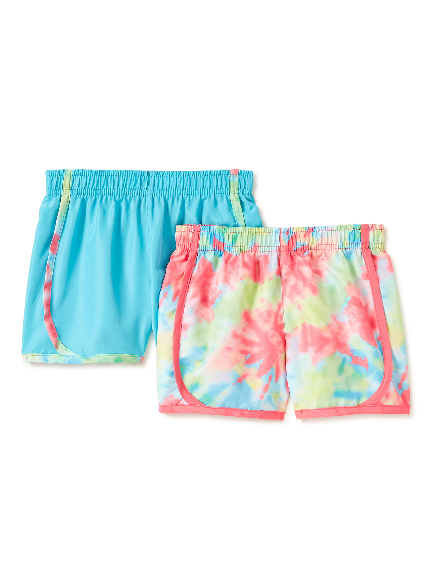 Reebok Girls Active Shorts 2 Pack Lightweight Athletic Fleece Shorts