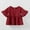 Red, variant on OGLCCG Toddler Girls Short Sleeve Tops Casual Crewneck Cotton T Shirts Kids Peplum Babydoll Tunic Tees Blouses Size 0-4
