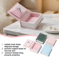 thumbnail image 4 of Book Shaped Jewelr-y Box, Mini Velvet Lining Storage Case for Rings Necklaces Earrings, Portable Travel Jewelry Organizer(only a box), 4 of 7