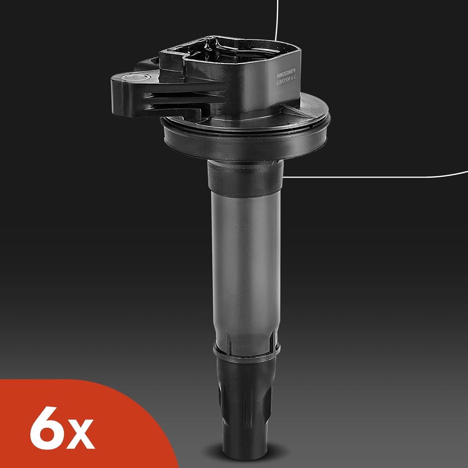 A-Premium Ignition Coils and Spark Plugs Kits Compatible with Ford F-150 F150, Explorer, Edge, Mustang, Taurus, Flex, Transit-150, Transit-250 & Lincoln MKX, MKT, Continental, 3.5L 3.7L 6-PC Set