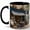 Black, variant on Blue Paris Bookshop 11oz Ceramic Mug, French Library Coffee Cup, Seine River Book Lover Gift