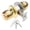 Gold, variant on NEXAVKPR Round Door Knobs Knobset with Keys Interior Door Handles Round Door Knobset Handle for Entrance Passages Lock Enduring