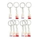 thumbnail image 1 of 10x llaveros colgante cartera artesanía coche llavero bolso conector Botella transparente, 1 of 9