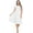 Off White, variant on Off White Large-X-large Size Women's Short Puff Sleeve Midi Solid Cocktail Flare Tea Party, Formal and Casual Dresses