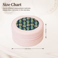 thumbnail image 2 of Yiaed Colorful Pineapples Print Travel Jewelry Case Bridesmaid Gift Boxes Jewelry Travel Organizer Small Round Jewelry Box Mini Storage-Pink, 2 of 7