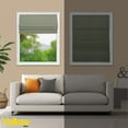 thumbnail image 4 of Yellow Blinds Cordless Light Filtering Roman Shade, Riverside Sage - 31"W X 72"H, 4 of 8