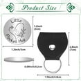 thumbnail image 2 of Heart Little Pocket Hug Token Leather Pocket Keychain Pocket Hug Token Keychain Double-Sided Message Engraved Souvenir Round Stainless Steel Commemorative Coin 1.2 x 1.2Inch, 2 of 7