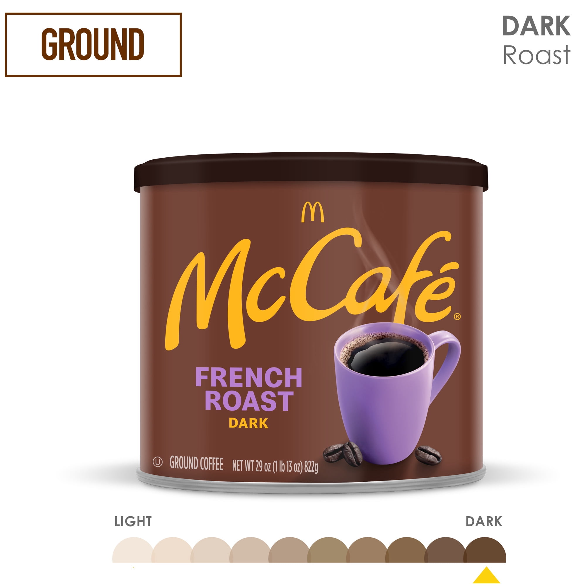 McCafe French Roast, Dark Roast, Ground Coffee, 29 oz