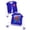 Blue, variant on Spider Hero Varsity Jacket, Button-Up Baseball Style with Masked Hero Front & Back Graphic, Kids Casual Superhero Outerwear for Comic Con