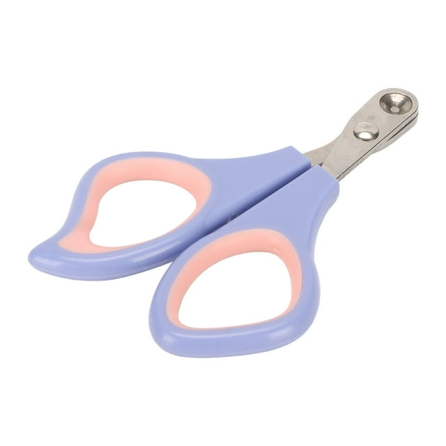 Cortauñas para mascotas, limpieza profesional, belleza, cortauñas para gatos de acero inoxidable para gatos pequeños, medianos y grandes, mascotas, color morado y rosa
