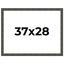 37x28 Frame Black-Brown Medieval Solid Wood Picture Frame | 1.5 Inch Moulding Width | Gotham