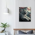 thumbnail image 3 of Nawypu Art Canvas Print Paintings Poster Where Peach Blossoms Bloom, There Are Tigers-Wall Art Pictures on Canvas Framed Artwork for Living Room Office Home Decor, 3 of 4