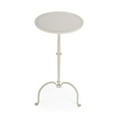 thumbnail image 3 of Home Square Industrial Chic Pedestal Table in Gray & Beige Iron - Set of 2, 3 of 7