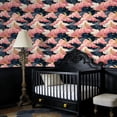 thumbnail image 3 of Dreamy Baroque Peel and Stick Wallpaper Celestial Baroque Clouds Crescent Moons Golden Wall Mural 23.6in x 9.8ft Self Adhesive Removable Wall Paper Renter Friendly Wallpaper for Girls Kids Bedroom, 3 of 8