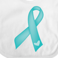 thumbnail image 4 of Inktastic Teal Awareness Ribbon Girls Baby Bib, 4 of 4