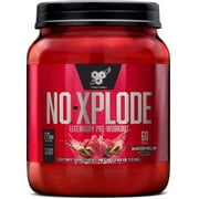 BSN N.O. Xplode Pre-Workout Supplement with Creatine, Beta-Alanine, and Energy, Watermelon, 60 Servings