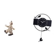 thumbnail image 1 of Figura decorativa minimalista de reloj con forma de pájaro , ideal para mesa, armario, sala de estar, cocina, estudio o comedor. Un regalo perfe, 1 of 8