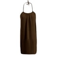 thumbnail image 4 of Neewe Robe Maxi pour Femmes Robes Amples Été Décontracté Uni Col Licou Sans Manches Dos Nu Robe d'Été Robe de Maison, 4 of 6