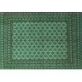 thumbnail image 1 of Ahgly Company Indoor Rectangle Persian Turquoise Blue Traditional Area Rugs, 3' x 5', 1 of 4