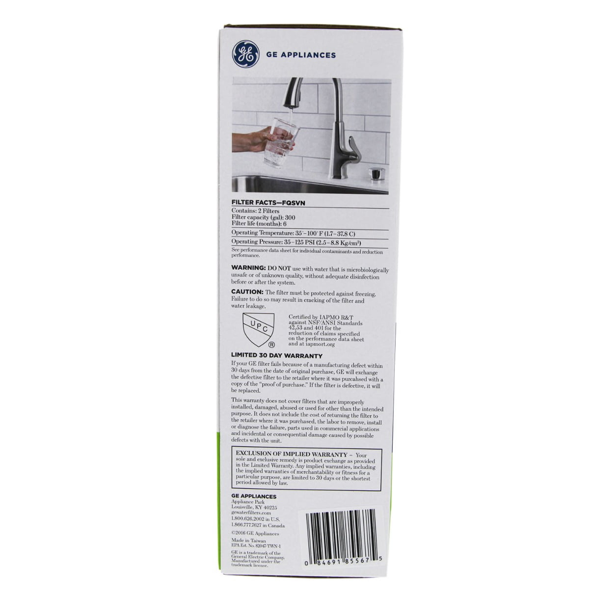 GE FQSVF Drinking Water System Replacement Filter Set