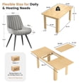 thumbnail image 5 of Hawsaiy Extendable Dining Table Set for 6, Upholstered Dining Chairs, Farmhouse Kitchen Dining Room Set, Hidden Leaf Dining Table Seats 6-8, 5 of 8