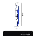 thumbnail image 4 of 2 pack Double Hinged Waiter's Corkscrew Wine Opener, Stainless Steel Wine Bottle Opener with Built In Foil Cutter, Home Bar Tools, Bar Cart Accessories, Wedding Gifts（black）, 4 of 5