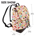 thumbnail image 2 of Yiaed Color Donut Print Laptop Backpack for Women Slim Computer Bag Work Travel College Backpack Purse Fits 14 Inch Notebook, 2 of 4