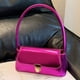 thumbnail image 3 of Bolso de mano para mujer bolso de mano pequeño a la moda elegante con solapa brillante monederos de verano bolso para la axila, 3 of 9