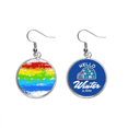 thumbnail image 1 of Punteado Rainbow Gay Lesbian ilustración Cuelgue la joyería del pendiente del hielo del invierno de la gota Unbranded M, 1 of 3