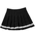 thumbnail image 1 of PENGXIANG Jupe d'École Plissée à Rayures Décontractée pour Femmes avec Shorts Intérieurs (Fermeture Éclair), 1 of 2
