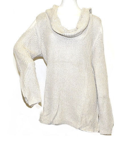 winter white cowl neck sweater