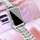 thumbnail image 5 of Compatible con Apple Watch Band de 40 mm con estuche para mujer, correa de pulsera de metal de repuesto para joyería con 2 paquetes de cubierta protectora de PC Bling para iWatch Series 6/5/4 (plateado) ER, 5 of 6