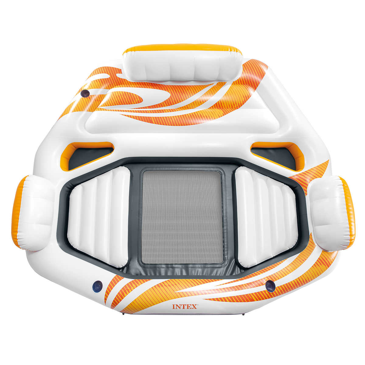 Intex Vista Inflatable Lake Island Raft Float 94" W x 81" L x 20" H